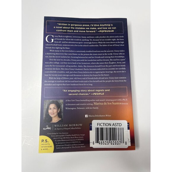 I’d Give Anything | Marisa de los Santos Book | Friendship Fiction Novel - Picture 4 of 4